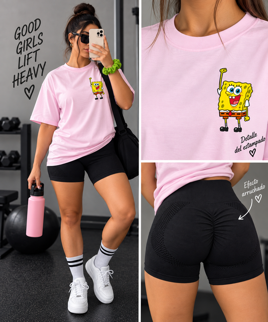 Conjunto Bob Esponja Rosa