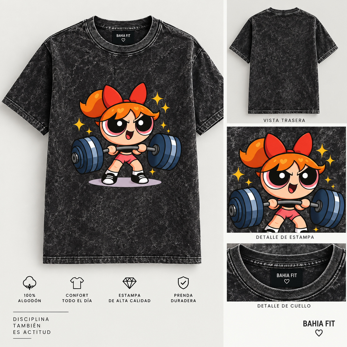 Polera Chica Bombom Jaspeada