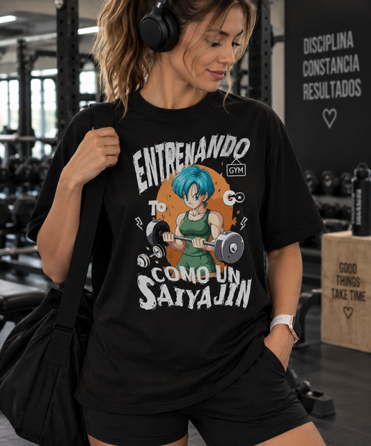Polera Entrenando Como Un Sayayin
