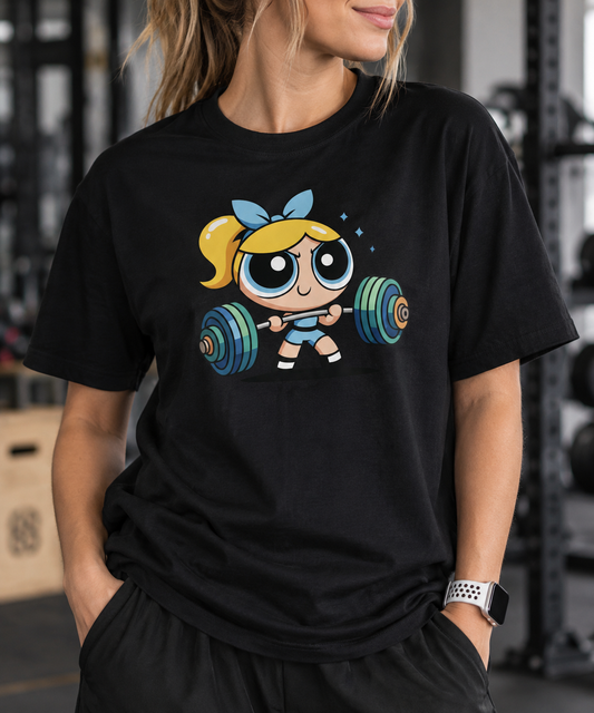 Polera Negra Burbuja Chica Super Poderosa
