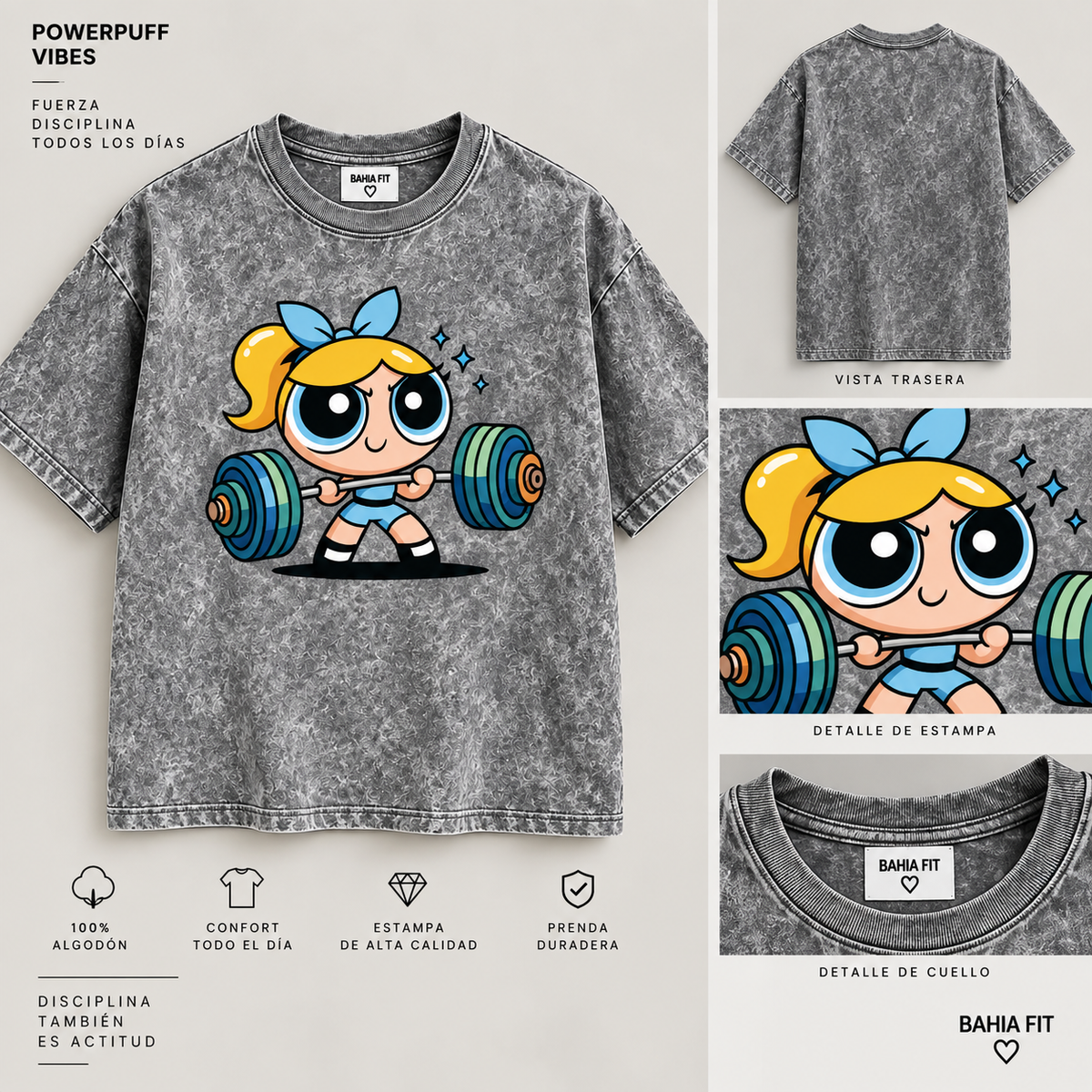 Polera Chica Burbuja Jaspeada