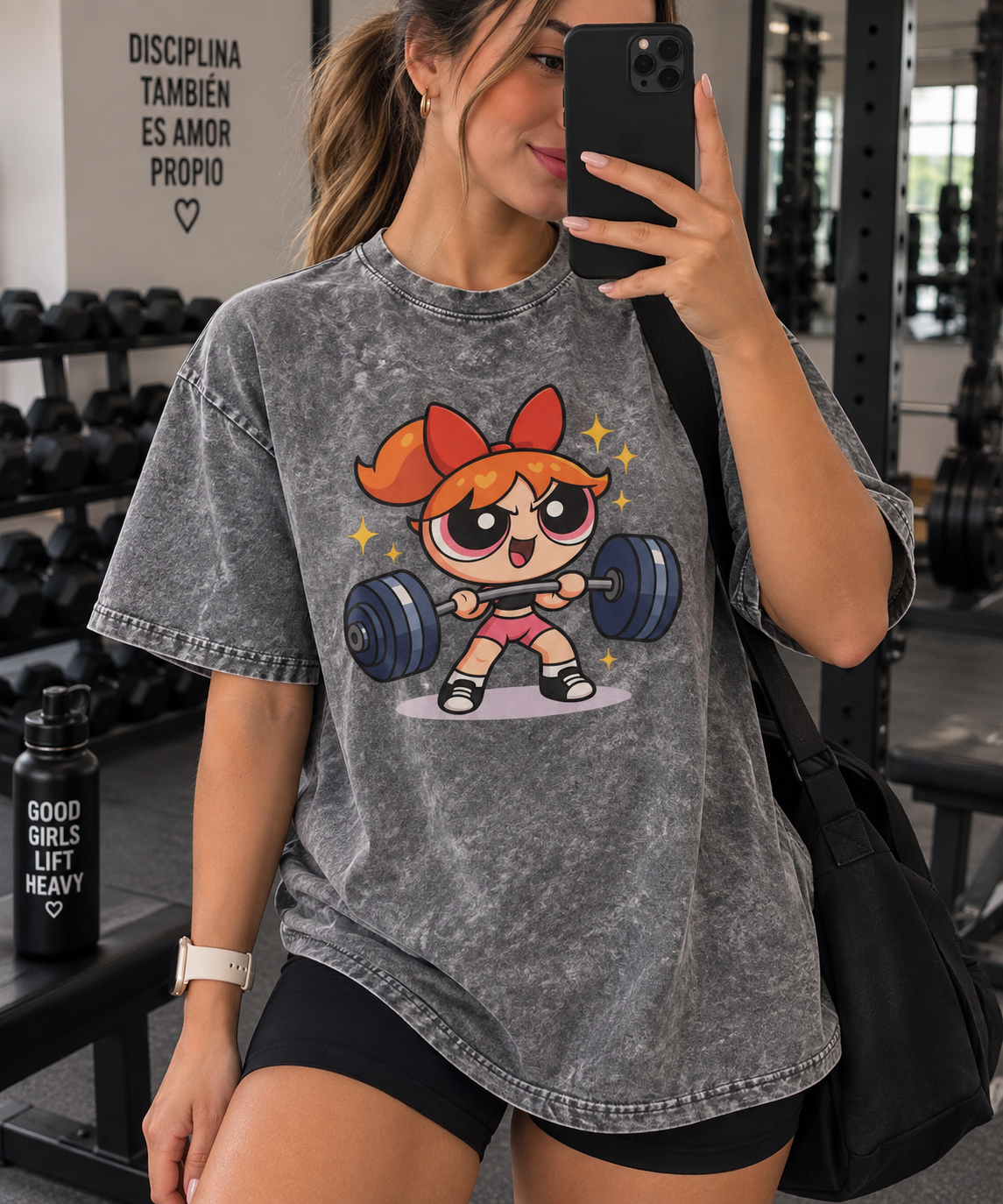 Polera Chica Bombom Jaspeada