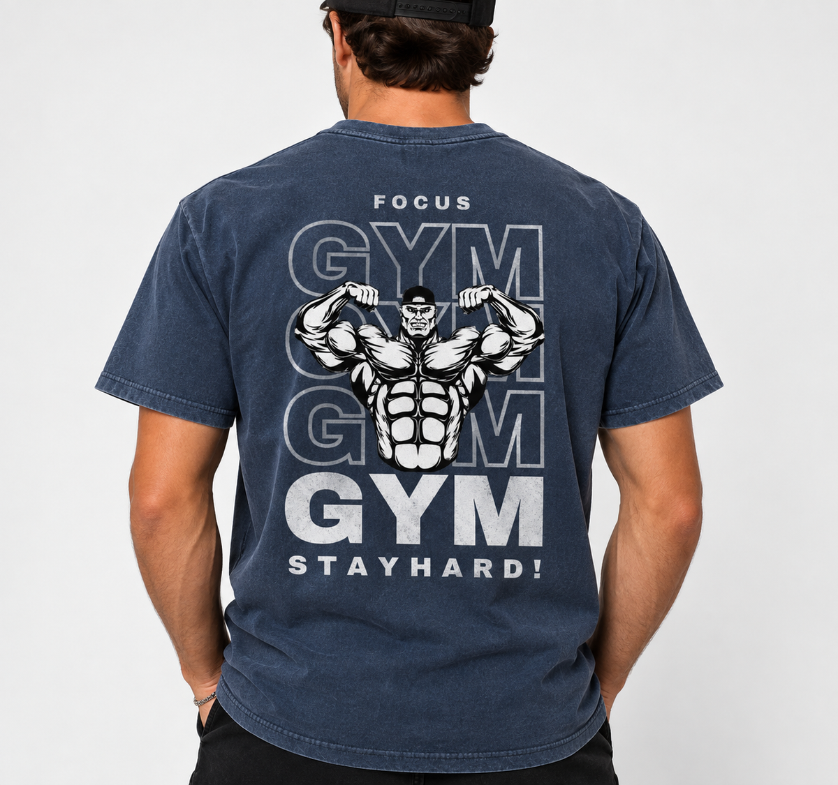 Polera Caballero Foccus GYM Jaspeada