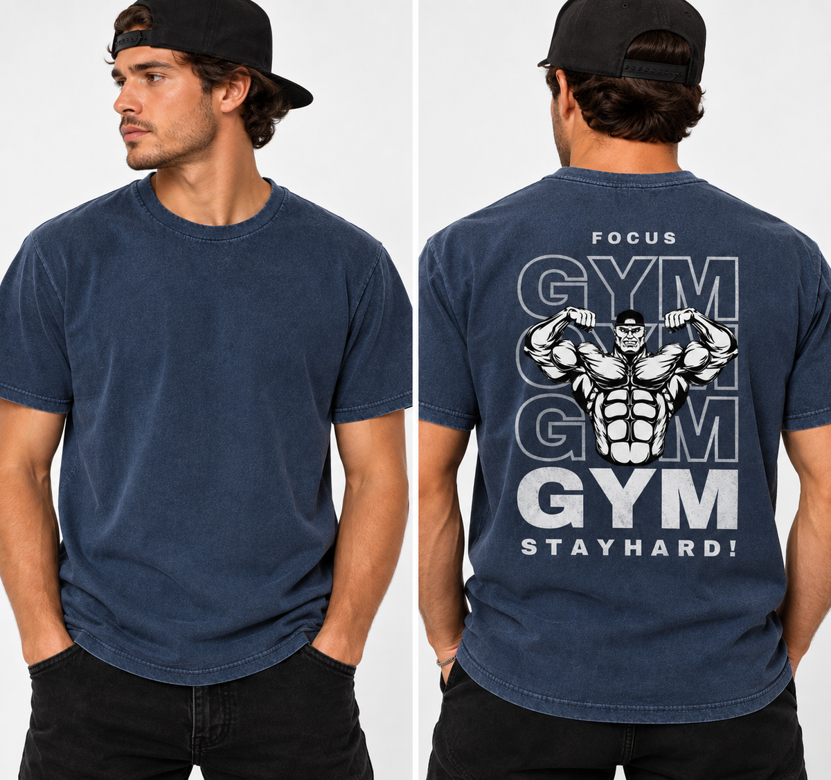 Polera Caballero Foccus GYM Jaspeada