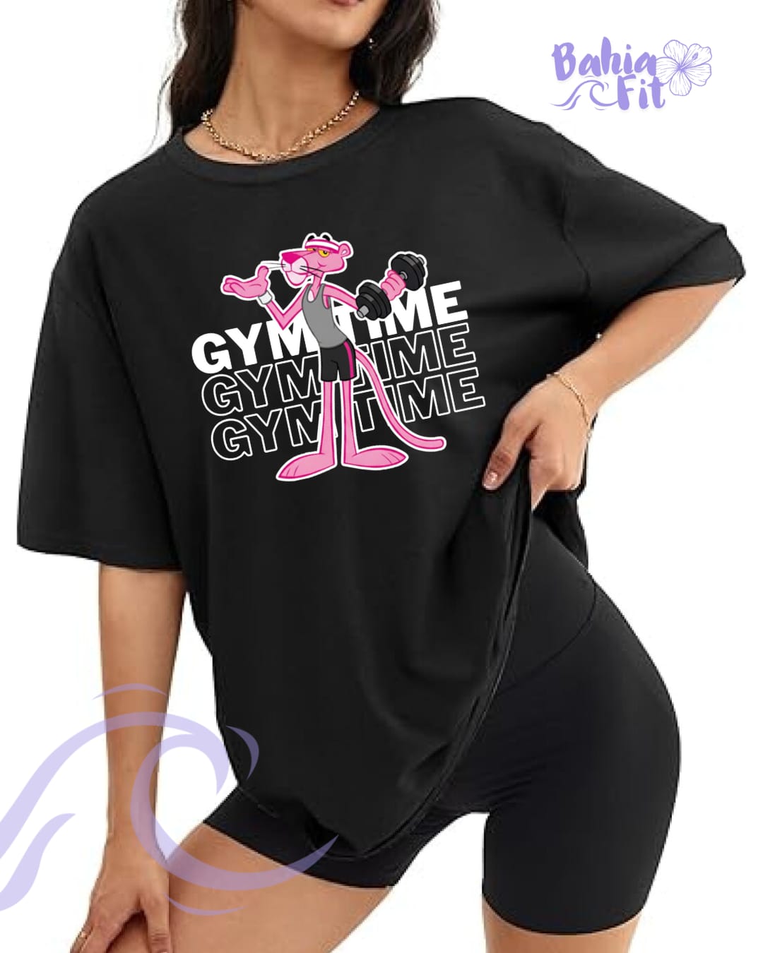 Polera Oversize (Pantera Rosa)